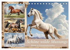 Schöne wilde Mustangs (Tischkalender 2025 DIN A5 quer), CALVENDO Monatskalender - Calvendo;Whitter, Babette