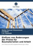 Einfluss von Änderungen der Preise für Baumaterialien und Arbeit