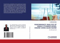 PERFORMANCE ANALYSIS OF SINGLE CYLINDER DIESEL ENGINE USING QUAD BLEND