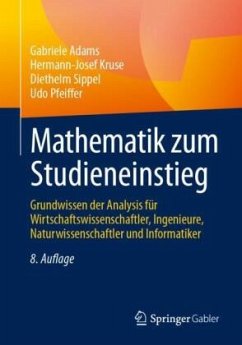 Mathematik zum Studieneinstieg - Adams, Gabriele;Kruse, Hermann-Josef;Sippel, Diethelm