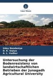 Untersuchung der Bodenresistenz von landwirtschaftlichen Betrieben der Junagadh Agricultural University