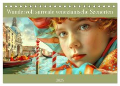 Wundervoll surreale venezianische Szenerien (Tischkalender 2025 DIN A5 quer), CALVENDO Monatskalender