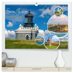 San Juan - Inselstadt in der Karibik (hochwertiger Premium Wandkalender 2025 DIN A2 quer), Kunstdruck in Hochglanz - Calvendo;Schwarze, Nina