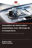 Conception de sèche-mains automatique avec affichage de la température