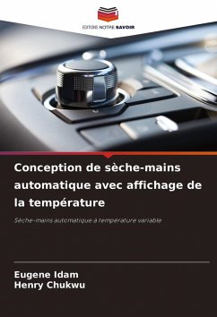 Cover Conception de sèche-mains automatique avec affichage de la température