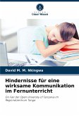 Hindernisse für eine wirksame Kommunikation im Fernunterricht