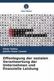 Offenlegung der sozialen Verantwortung der Unternehmen und finanzielle Leistung