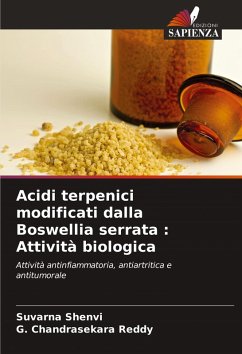 Cover Acidi terpenici modificati dalla Boswellia serrata : Attività biologica