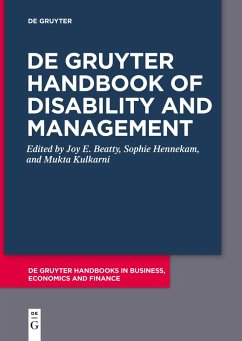 Cover De Gruyter Handbook of Disability and Management