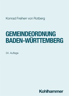 Gemeindeordnung Baden-Württemberg (eBook, ePUB) - Freiherr von Rotberg, Konrad