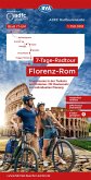 ADFC-Radtourenkarte IT-UM 7-Tage-Radtour Florenz-Rom, 1:150.000, reiß- und wetterfest, E-Bike geeignet, GPS-Tracks Download, mit Kilometerangaben