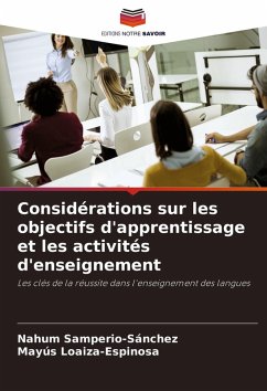 Cover Considérations sur les objectifs d'apprentissage et les activités d'enseignement