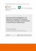 Numerical Investigations of Reactive Transport Processes during the Storage of Hydrogen in the Porous Subsurface