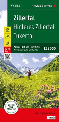 Cover Zillertal, Wander-, Rad- und Freizeitkarte 1:35.000, freytag & berndt, WK 5152