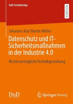 Cover Datenschutz und IT-Sicherheitsmaßnahmen in der Industrie 4.0 (eBook, PDF)