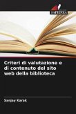 Criteri di valutazione e di contenuto del sito web della biblioteca