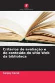 Critérios de avaliação e de conteúdo do sítio Web da biblioteca