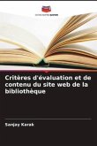 Critères d'évaluation et de contenu du site web de la bibliothèque