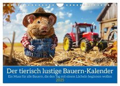 Der tierisch lustige Bauern-Kalender (Wandkalender 2025 DIN A4 quer), CALVENDO Monatskalender