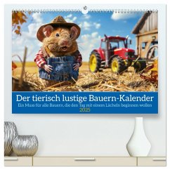 Der tierisch lustige Bauern-Kalender (hochwertiger Premium Wandkalender 2025 DIN A2 quer), Kunstdruck in Hochglanz