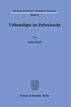 Cover Unbeteiligte im Polizeirecht