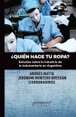 ¿Quién hace tu ropa? (eBook, PDF)