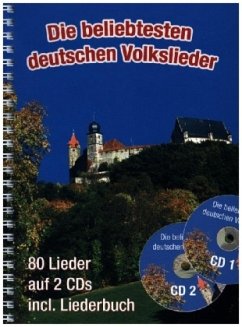 Die beliebtesten deutschen Volkslieder (A5 mit CDs) - Hildner, Gerhard