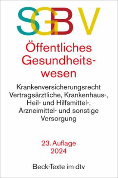 Cover SGB V Recht des öffentlichen Gesundheitswesens