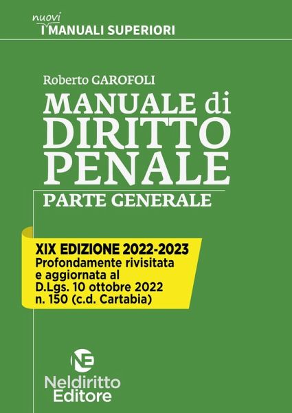 Manuale di diritto penale. Parte generale Manuale di diritto penale. Parte generale