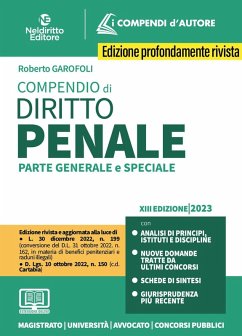 Compendio di diritto penale. Parte generale e speciale - Garofoli, Roberto