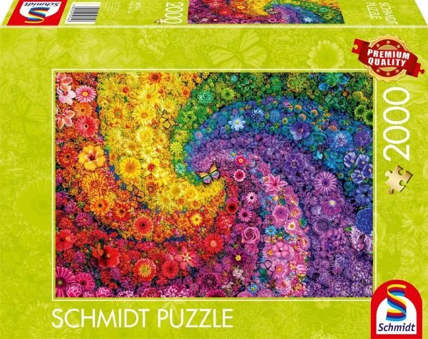 Schmidt Spiele 59744 - Kunterbunter Blütenwirbel, Puzzle Standard 2.000 Teile Schmidt Spiele 59744 - Kunterbunter Blütenwirbel, Puzzle Standard 2.000 Teile