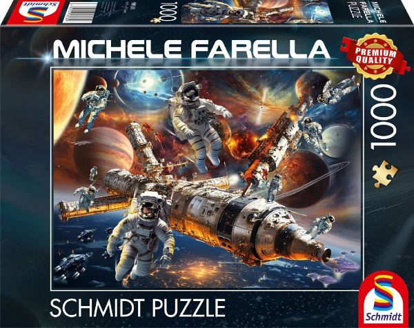 Schmidt Spiele 58538 - Magische Sternenwelten, Schwerelos im All, Puzzle Michele Farella 1.000 Teile Schmidt Spiele 58538 - Magische Sternenwelten, Schwerelos im All, Puzzle Michele Farella 1.000 Teile