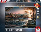 Schmidt Spiele 58545 - Lichter in der Wildnis, Puzzle Terry Redlin 1.000 Teile