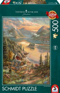 Schmidt Spiele 59710 - Pracht am Seeufer, Puzzle Thomas Kinkade 500 Teile