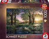 Schmidt Spiele 58546 - Morgenzauber am Teich, Puzzle Terry Redlin 1.000 Teile