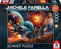 Cover Schmidt Spiele 58536 - Kosmische Farbenpracht, Reise ins Weltall, Puzzle Michele Farella 1.000 Teile