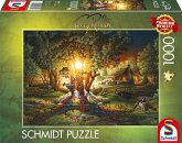 Schmidt Spiele 58547 - Prächtiges Frühlingsleuchten, Puzzle Terry Redlin 1.000 Teile