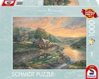 Schmidt Spiele 59774 - Tagesanbruch im Emerald Valley, Puzzle Thomas Kinkade 1.000 Teile Schmidt Spiele 59774 - Tagesanbruch im Emerald Valley, Puzzle Thomas Kinkade 1.000 Teile