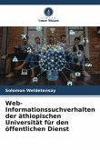 Web-Informationssuchverhalten der äthiopischen Universität für den öffentlichen Dienst