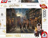 Schmidt Spiele 58548 - Wizarding World, Harry Potter™, Diagon Alley, Puzzle Thomas Kinkade 1.000 Teile - Warner