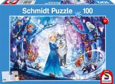 Schmidt Spiele 56386 - Prinzessin im Winterwald, Kinderpuzzle Standard 100 Teile