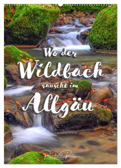 Wo der Wildbach rauscht im Allgäu (Wandkalender 2025 DIN A2 hoch), CALVENDO Monatskalender