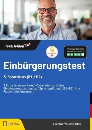 Einbürgerungstest & Sprachkurs (B1 / B2) 3 Kurse in einem Paket - Vorbereitung auf den Einbürgerungstest und auf Sprachp Einbürgerungstest & Sprachkurs (B1 / B2) 3 Kurse in einem Paket - Vorbereitung auf den Einbürgerungstest und auf Sprachp