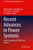 Recent Advances in Power Systems Recent Advances in Power Systems