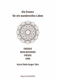 Die Essenz für ein wundervolles Leben ¿ ENERGIE WOHLBEFINDEN FREUDE SINN ¿ kurze Rede langer Sinn