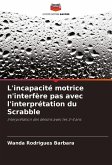 L'incapacité motrice n'interfère pas avec l'interprétation du Scrabble L'incapacité motrice n'interfère pas avec l'interprétation du Scrabble