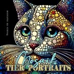 Mosaik Tier Portraits Malbuch für Erwachsene
