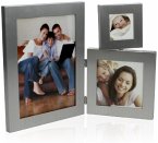 Fotorahmen Edelstahl/ Rahmen glänzend, für 3 Fotos