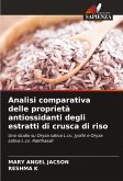 Analisi comparativa delle proprietà antiossidanti degli estratti di crusca di riso