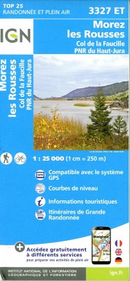 Cover 3327ET Morez.les Rousses.Col de la Faucille.PNR du Haut Jura